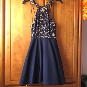 Juniors Navy Dress